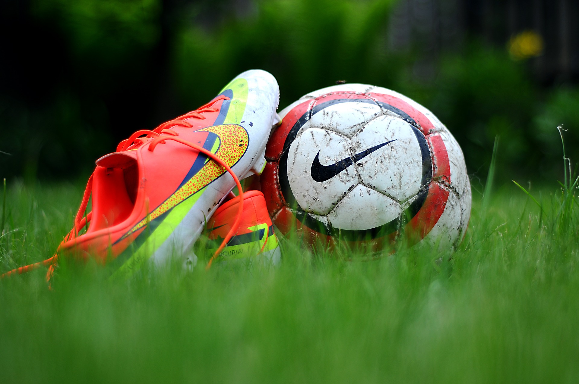 Soccer Equipment Cleats and Ball